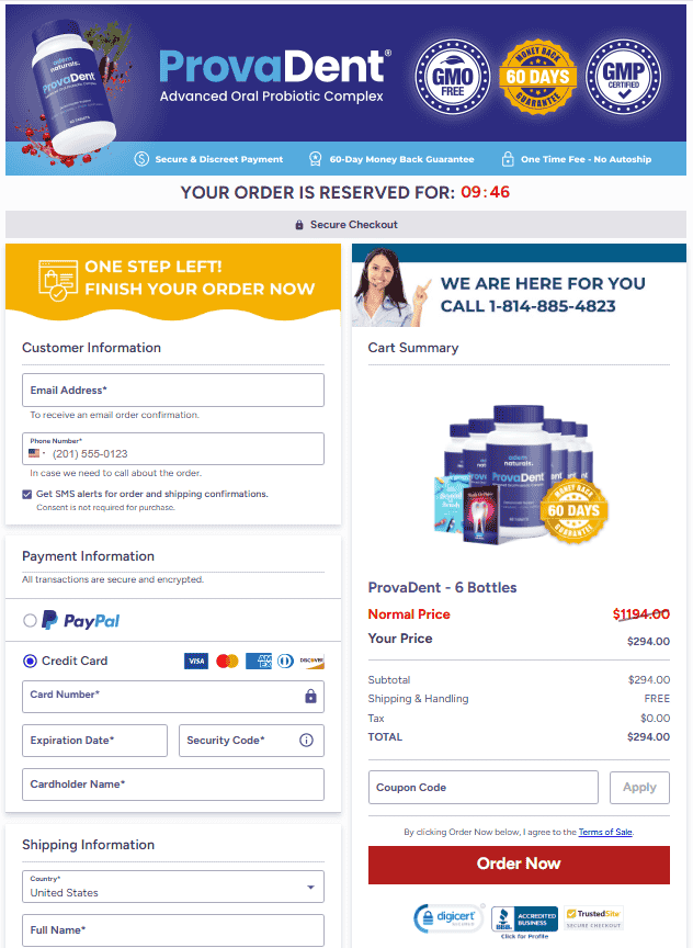 ProvaDent Checkout